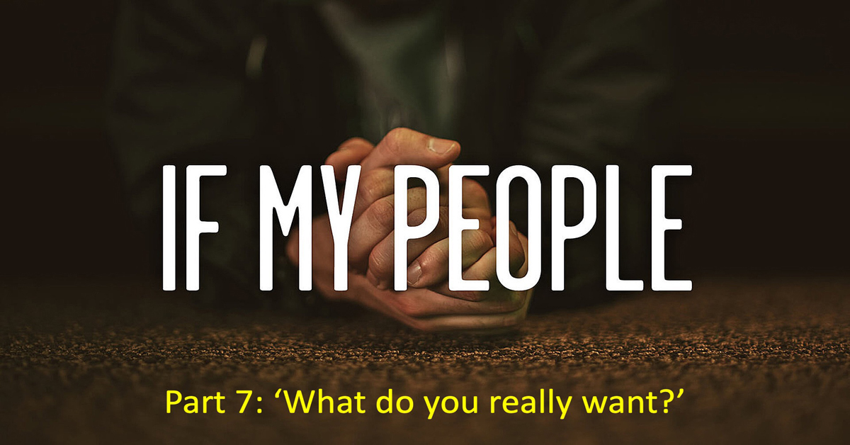 If My People (7) What do you really want?