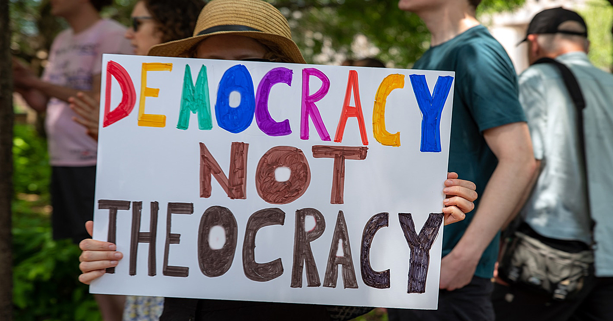 Democracy not Theocracy