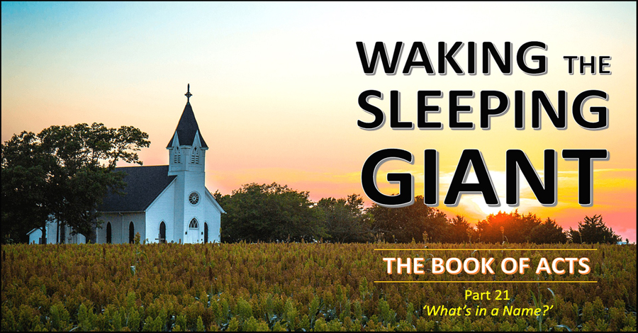 Waking the Sleeping Giant:What’s in a name?